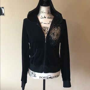 Velour sweat outfit with faith design